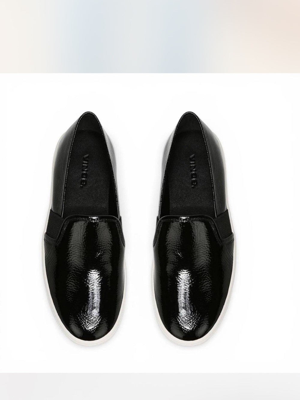 Vince Black Patent Leather Slip On - Picture 3 of 8